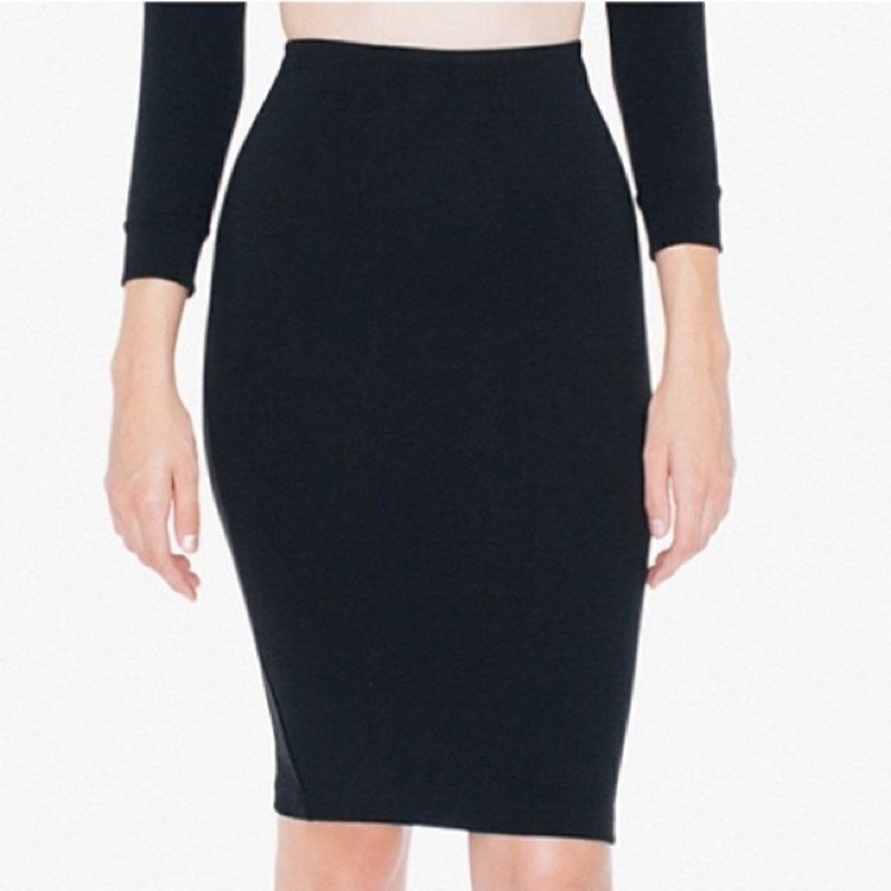American Apparel Black Ponte Skirt